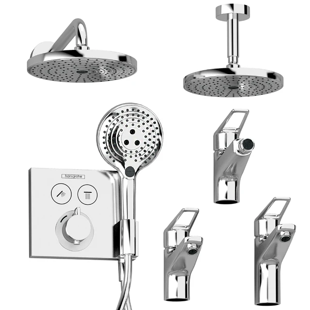 HANSGROHE Set 4 | Ecostat | Raindance | Novus Loop | with adjustable watering can — Descargar