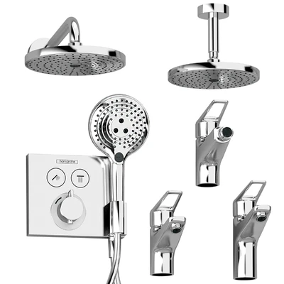 HANSGROHE Set 4 | Ecostat | Raindance | Novus Loop | with adjustable watering can — Ver 3