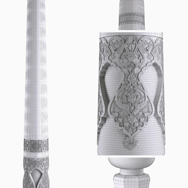 East carved column — Descargar