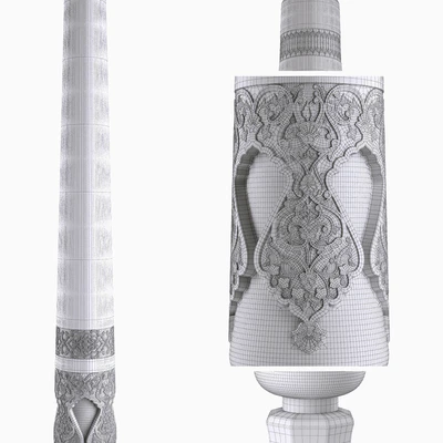 East carved column — Ver 2