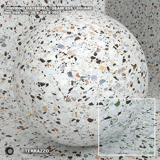 Material (seamless) - terrazzo - quartzite set 108 — Descargar