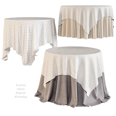 Tablecloth on a round table — Ver 1