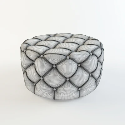 Round Tufted Ottomans — Ver 2