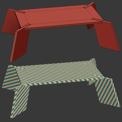 Dingo restaurant modern table / Деревянный ресторанный столик — Вид 2