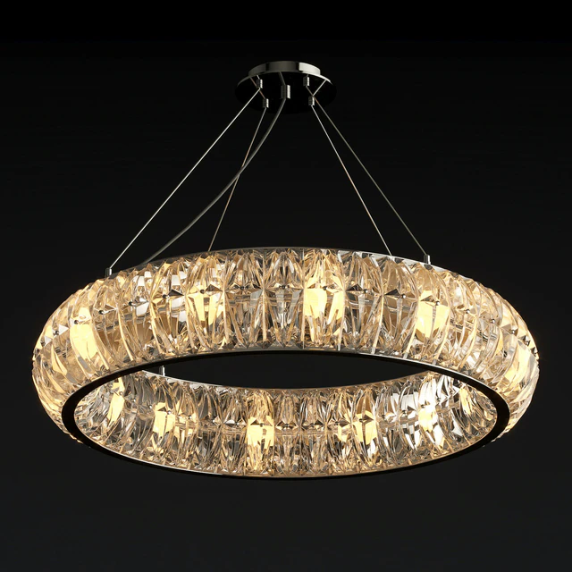 Ring-shaped Chandelier with crystal elements — Descargar