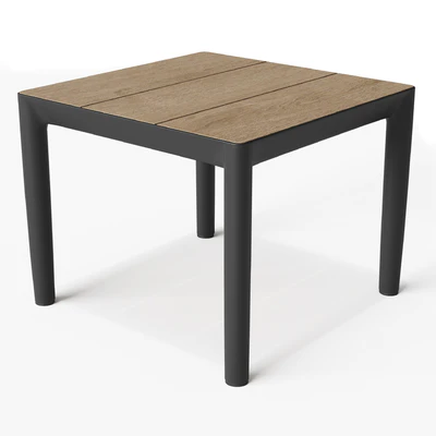 Rh MARINO ALUMINUM SIDE TABLE — Вид 1