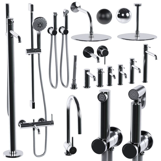 смесители Noken Round by Porcelanosa Bathroom Faucet Taps set — Скачать