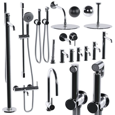 смесители Noken Round by Porcelanosa Bathroom Faucet Taps set — Вид 3
