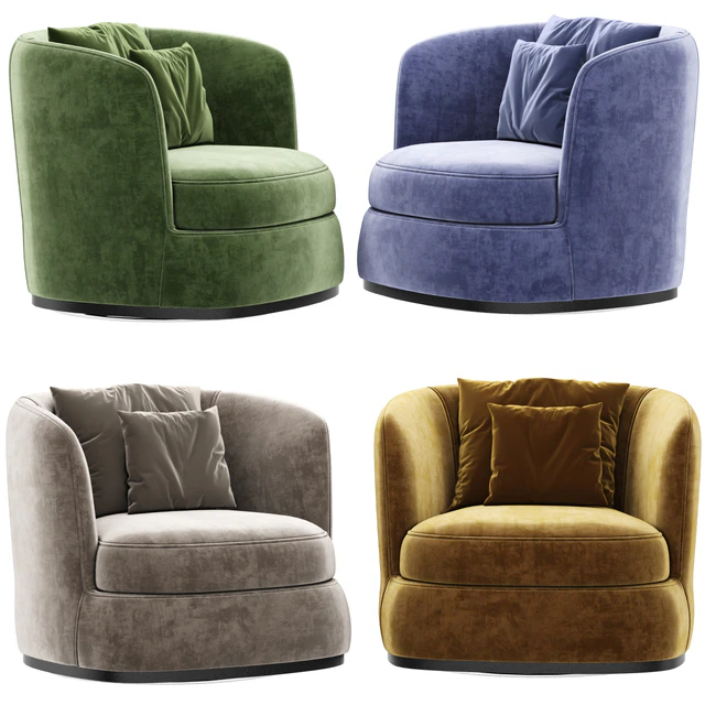 B&B Italia Armchair Apollo -Maxalto - Design by Antonio Citterio — Descargar