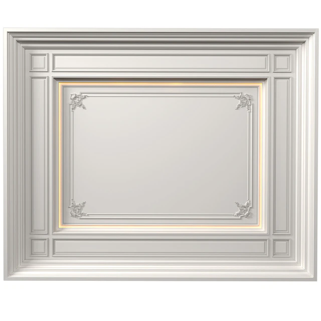 Потолок кессонный с подсветкой в стиле Ар-деко .Modern coffered illuminated ceiling — Скачать