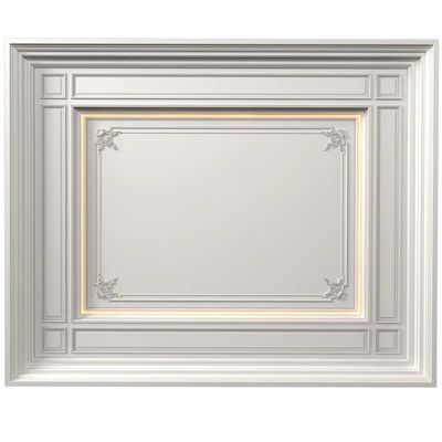 Потолок кессонный с подсветкой в стиле Ар-деко .Modern coffered illuminated ceiling — Вид 1