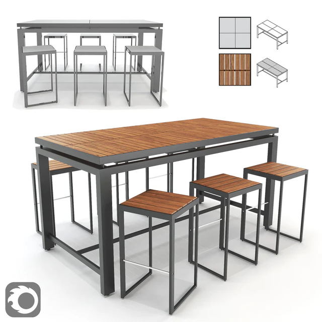 Morrison Bar Stool and Bar Table — Descargar