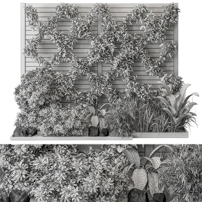 Outdoor Plant Set 429- Ivy on Wall — Ver 3