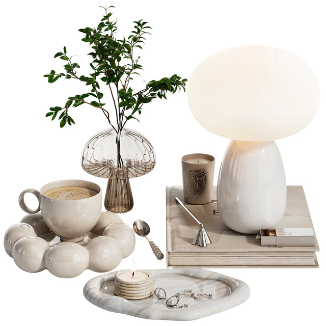 Decorative set ch2 in two colours: Pink\Beige — Скачать
