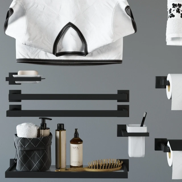 аксессуары для ванной Feramolli Black Line Edition — Скачать