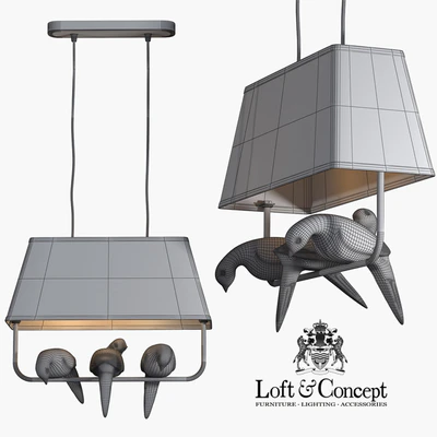 Chandelier Bird Chandelier 3 — Ver 2