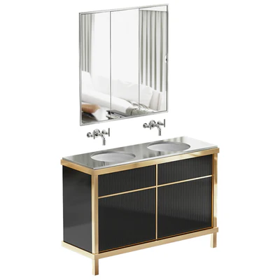 Art Deco Bathroom Vanity — Ver 1