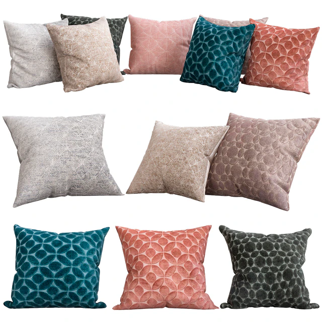 Loloi Solid Geometric Throw Pillow — Descargar