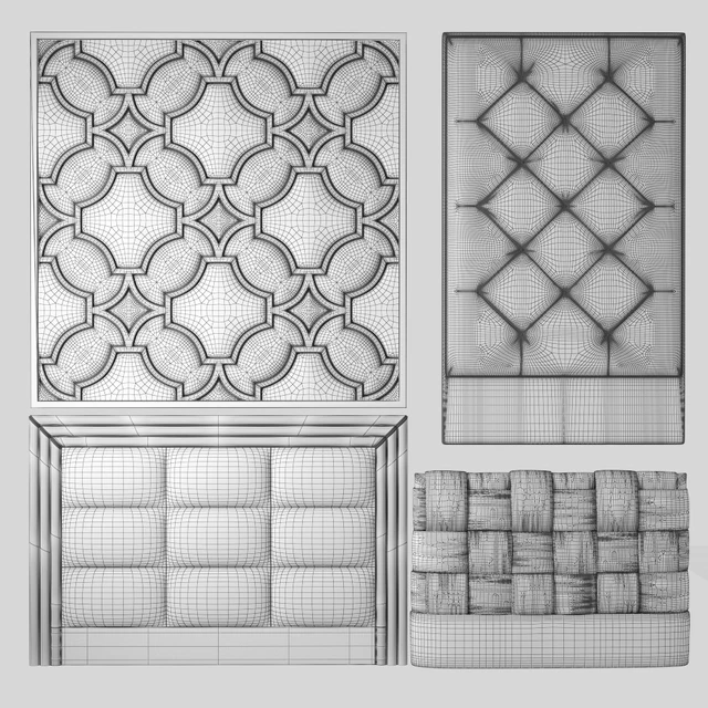 Headboard-9, fabric panel — Descargar