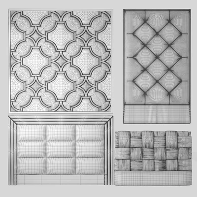 Headboard-9, fabric panel — Ver 2