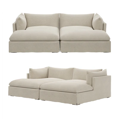 Four Hands Atelier Habitat Double Chaise Sectional — Вид 1