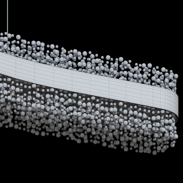 Suspended chandelier LUSINE by Lampatron 150cm — Descargar