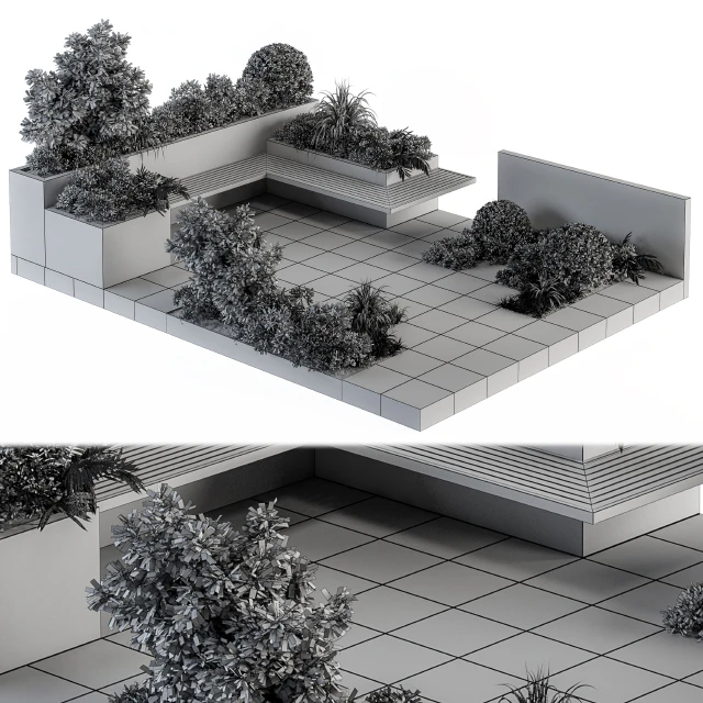 Roof Garden and Landscape Furniture 04 — Скачать