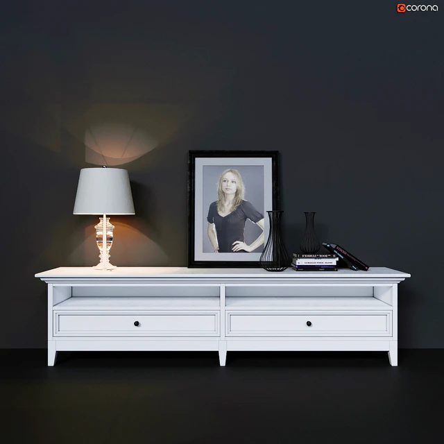 TV cabinet wide with two drawers Dantone Home — Descargar