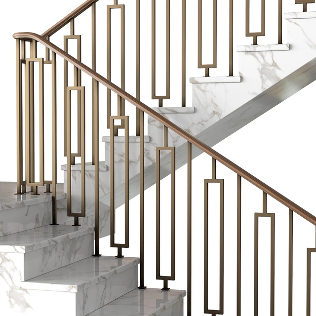 Современная мраморная лестница в стиле Ар-деко.Modern interior stair — Скачать