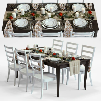 C&B Traditional Holiday Table — Ver 1