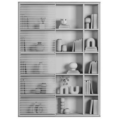 Cabinet with shelves 041 — Ver 2