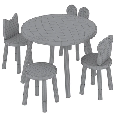 Nico & Yeye Round Kids Table and Chairs by Pottery Barn — Вид 2