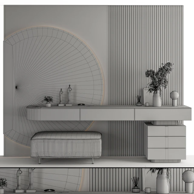 Hallway 21 - White and Wood Set — Descargar