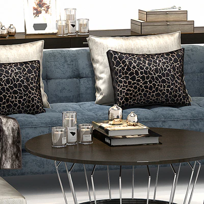 The Sofa & Chair Company Duchamp corner sofa Plaza table Concave Brass — Вид 2