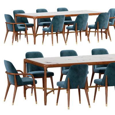 Ulivi Lise chair and ELISEE RECT table — Вид 2
