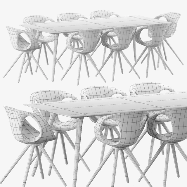 AVE TONON Up Chair & Salt and Pepper Table — Скачать