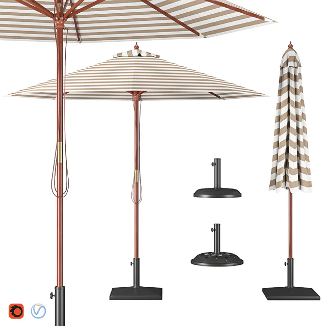 Parasol with Bases 2 — Descargar