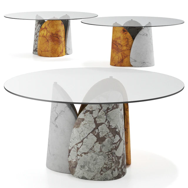 Petalo Round Table by Lithos Design — Скачать