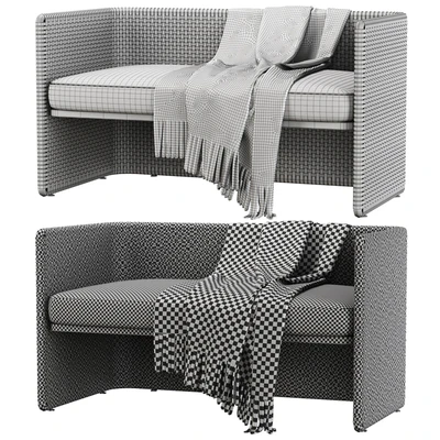 Monica rattan bench / Скамейка из ротанга — Вид 2
