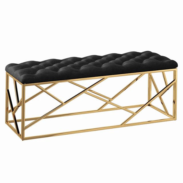 Банкетка Serene Furnishing Gold Top Loft Concept — Скачать