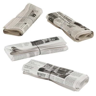 folded newspapers stack collection — Вид 3