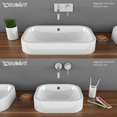 The washbasin DURAVIT Happy D.2 — Ver 1