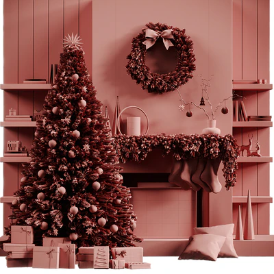 Christmas tree with fireplace 5 — Ver 2