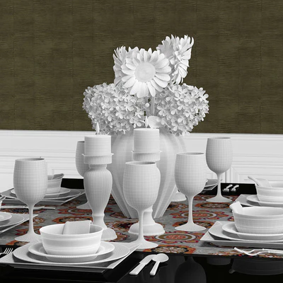 Сервировка с подсолнухами — Вид 2