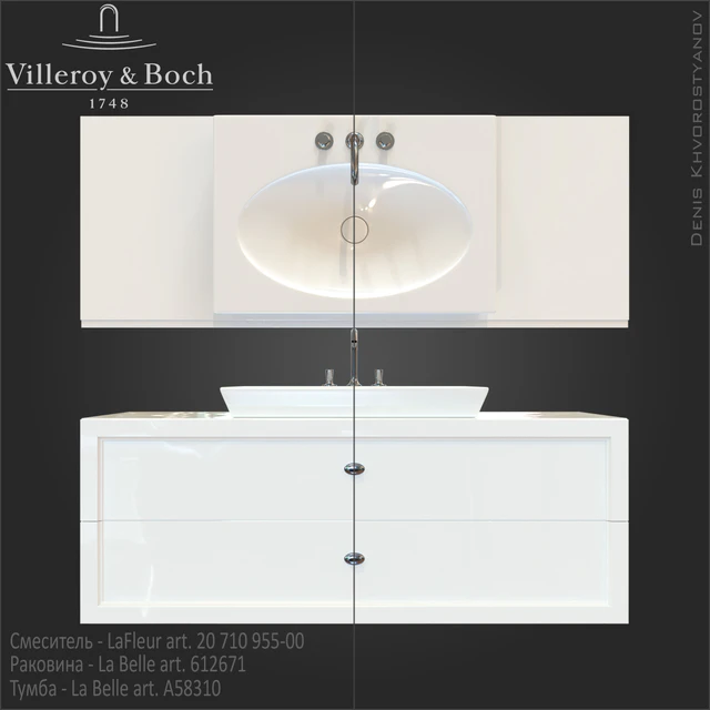 Cupboard under the sink Villeroy &amp; boch - La Belle — Descargar