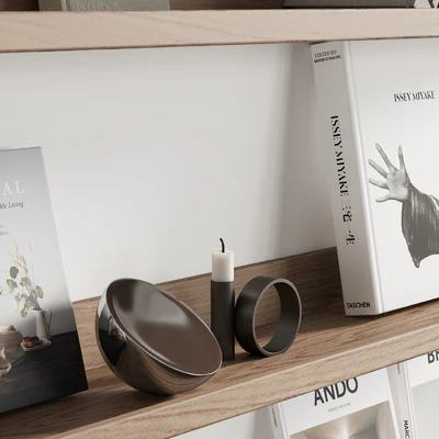 095 Decor on shelves 01 books and neutral 00 — Ver 4