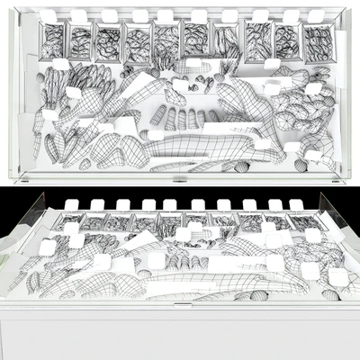 Showcase with seafood — Ver 2