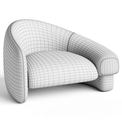 Raphael Navot Acrostic Overlay Armchair Left — Ver 2