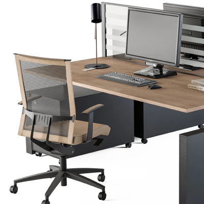 Office Furniture - Manager Set 14 — Вид 4