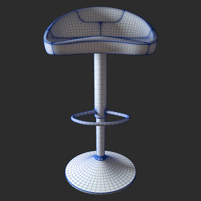 Slugger Bar Stool Black With Tan Stitching — Descargar